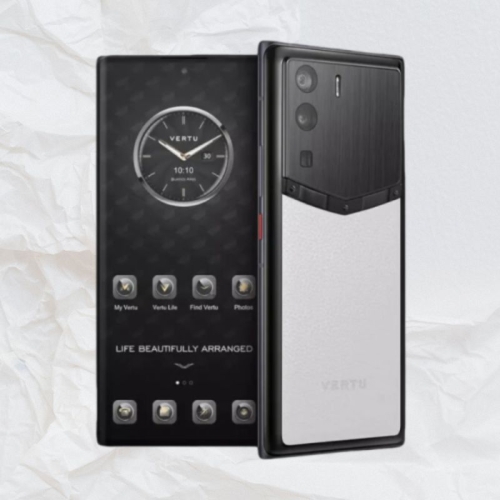 META VERTU FRAMELESS CALF LEATHER WHITE